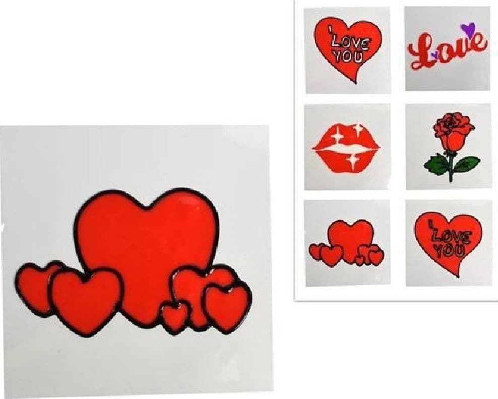 Set-3-Vetrofania-Adesivi-Sticker-15cm-San-Valentino-Amore-Vari-Modelli-Assortiti