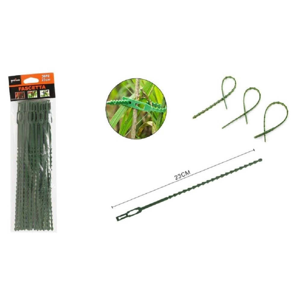 Set 30 Pz Fascette Bordi Seghettati Fascetta Per Piante Da 23cm Regolabili 56873 Fai da te/Materiale elettrico/Gestione del cavo/Stringicavi Trade Shop italia - Napoli, Commerciovirtuoso.it