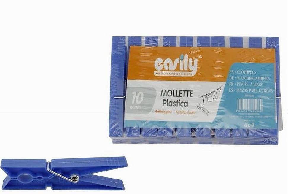 SET 30 PZ MOLLETTE IN PLASTICA PINZE BUCATO PANNI ANTIRUGGINE GRANDI BLU 69496 in Mollette Trade Shop italia - Napoli, commercioVirtuoso.it