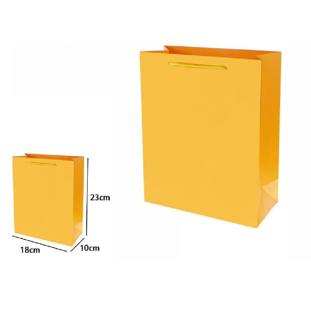 Set 3pz Buste Borsa Regalo Sacchetti 23x18x10 Cm 69915 Giallo Con Manico Cordino Casa, arredamento e bricolage > Prodotti per Feste Trade Shop italia - Napoli, Commerciovirtuoso.it