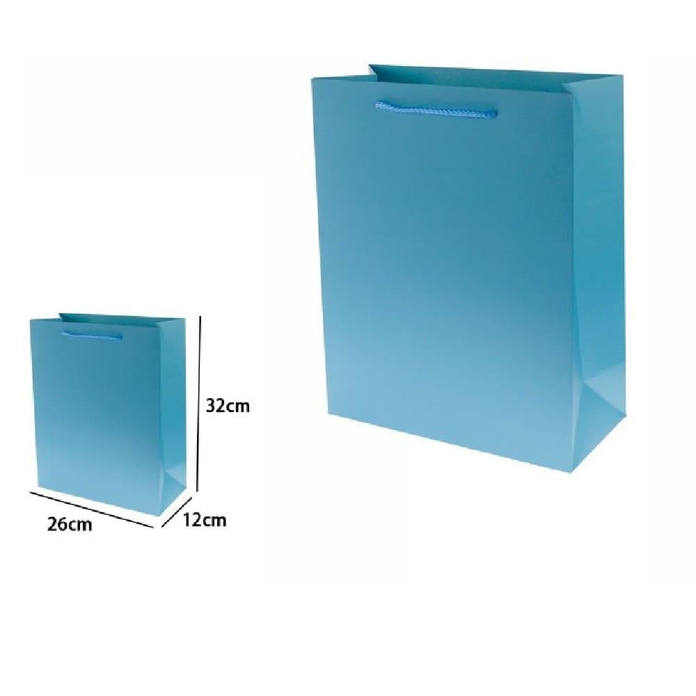Set 3pz Buste Borsa Regalo Sacchetti 32x26x12cm 69904 Celeste Con Manico Cordino Casa, arredamento e bricolage > Prodotti per Feste Trade Shop italia - Napoli, Commerciovirtuoso.it