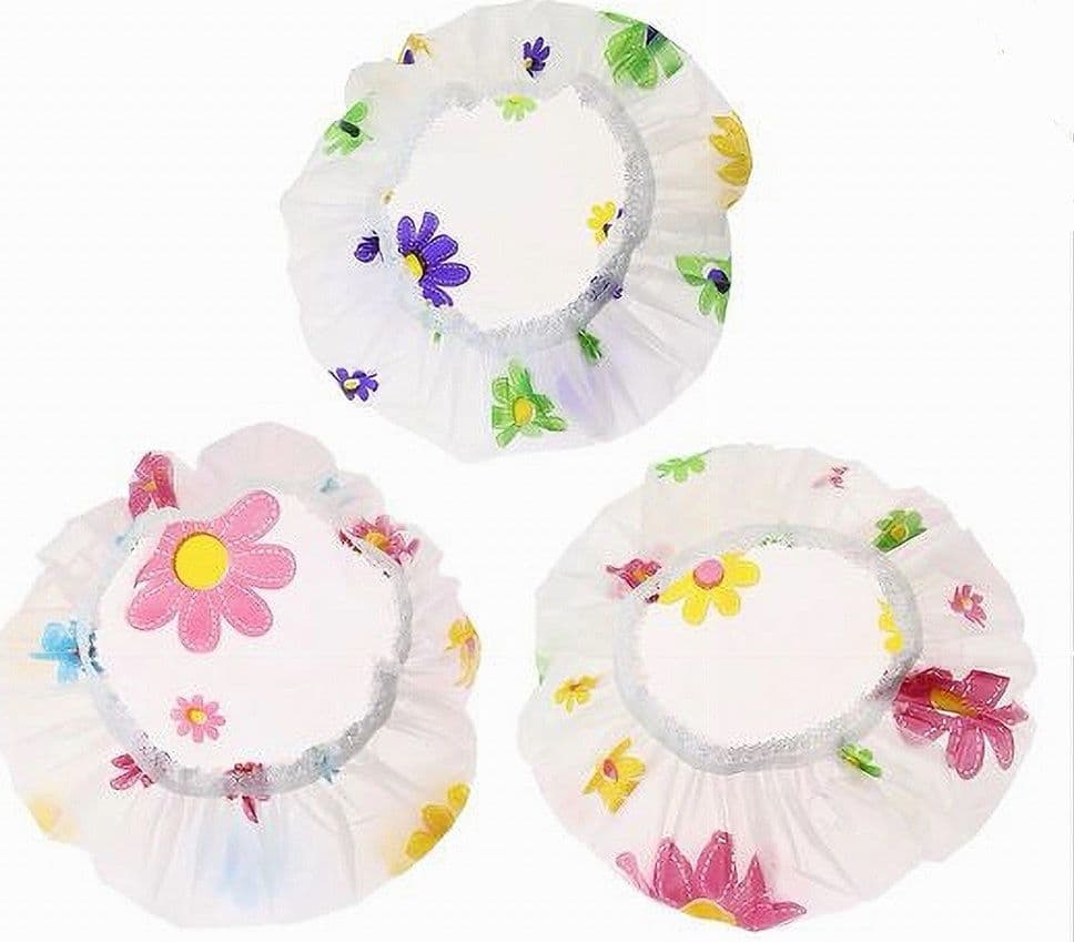 SET 3PZ CUFFIA PER DOCCIA BAGNO ELASTICO FANTASIA FLOREALE PROTEGGE CAPELLI 87176 in Cuffie doccia Trade Shop italia - Napoli, commercioVirtuoso.it