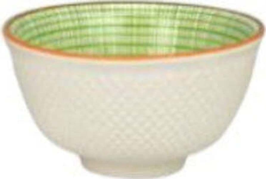 Set 4 Ciotole per il riso Komaè Bianco Decorazione righe Ard'Time Casa e cucina/Stoviglie/Piatti ciotole e vassoi/Ciotole/Insalatiere Scontolo.net - Potenza, Commerciovirtuoso.it