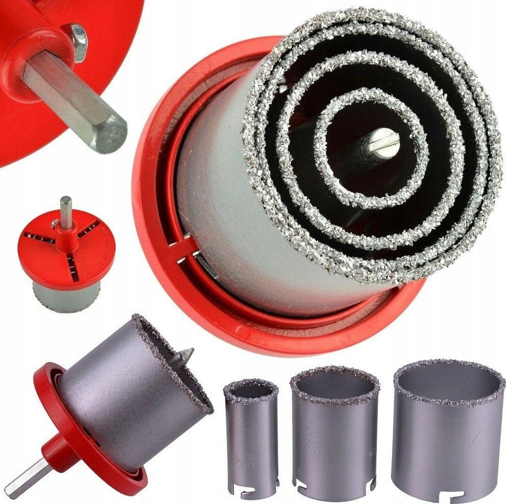 Set 4 Frese Fresa A Tazza Carotatrice Diamantata Muro Marmo Da 33 A 73 Mm 02126 Casa, arredamento e bricolage > Bricolage e fai da te > Elettroutensili > Punte per Trapano Trade Shop italia - Napoli, Commerciovirtuoso.it