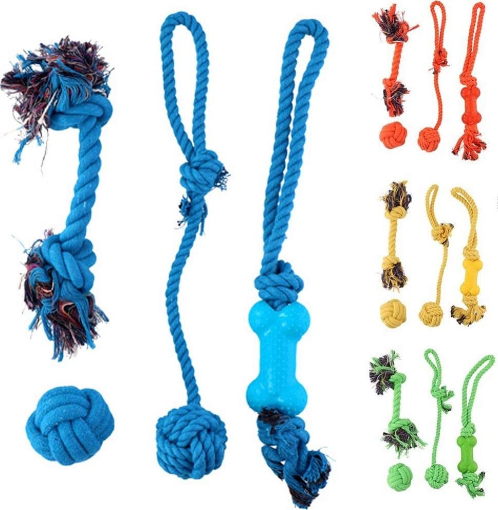 Set 4 Giocattoli Cani Corda Palla Pallina Giocattolo Cane Da Masticare 4 Colori Prodotti per animali > Prodotti per Cani > Giocattoli Trade Shop italia - Napoli, Commerciovirtuoso.it