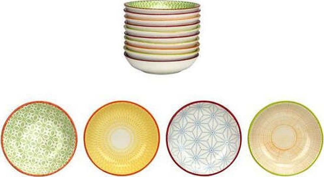 Set 4 Mini Ciotoline Decorazione Forme Geometriche Ard' Time Casa e cucina/Stoviglie/Piatti ciotole e vassoi/Ciotole/Insalatiere Scontolo.net - Potenza, Commerciovirtuoso.it
