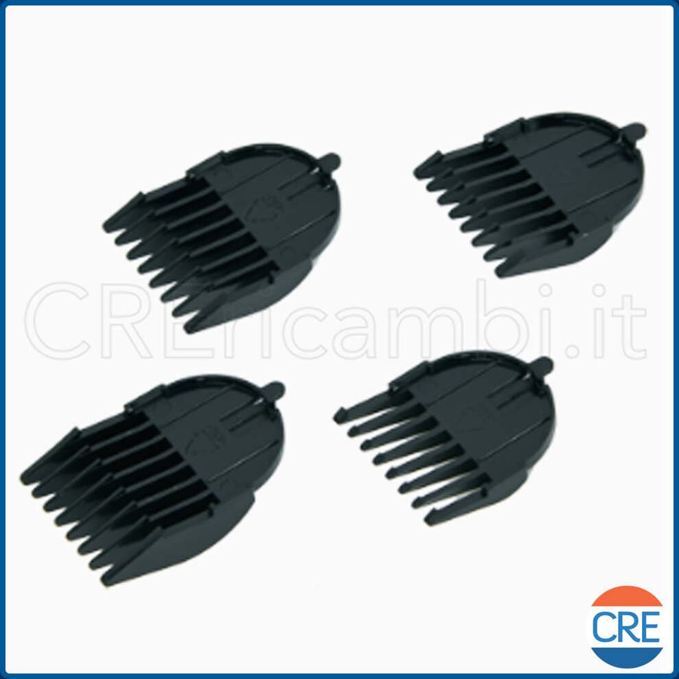 Set-4-Pettini-da-3-6-9-12-mm-per-Regolabarba-Multistyle,-Trim-&-Style