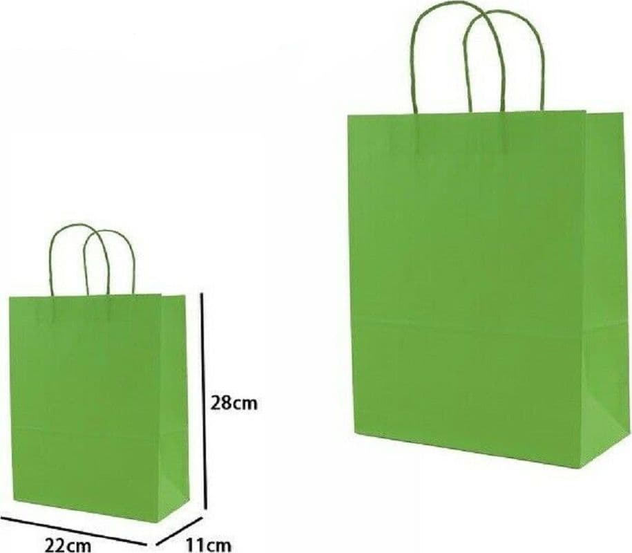 Set 4 Pezzi Buste Borsa Da Regalo Sacchetti Carta Colore Verde 28x22x11cm 68454 Casa, arredamento e bricolage > Prodotti per Feste Trade Shop italia - Napoli, Commerciovirtuoso.it