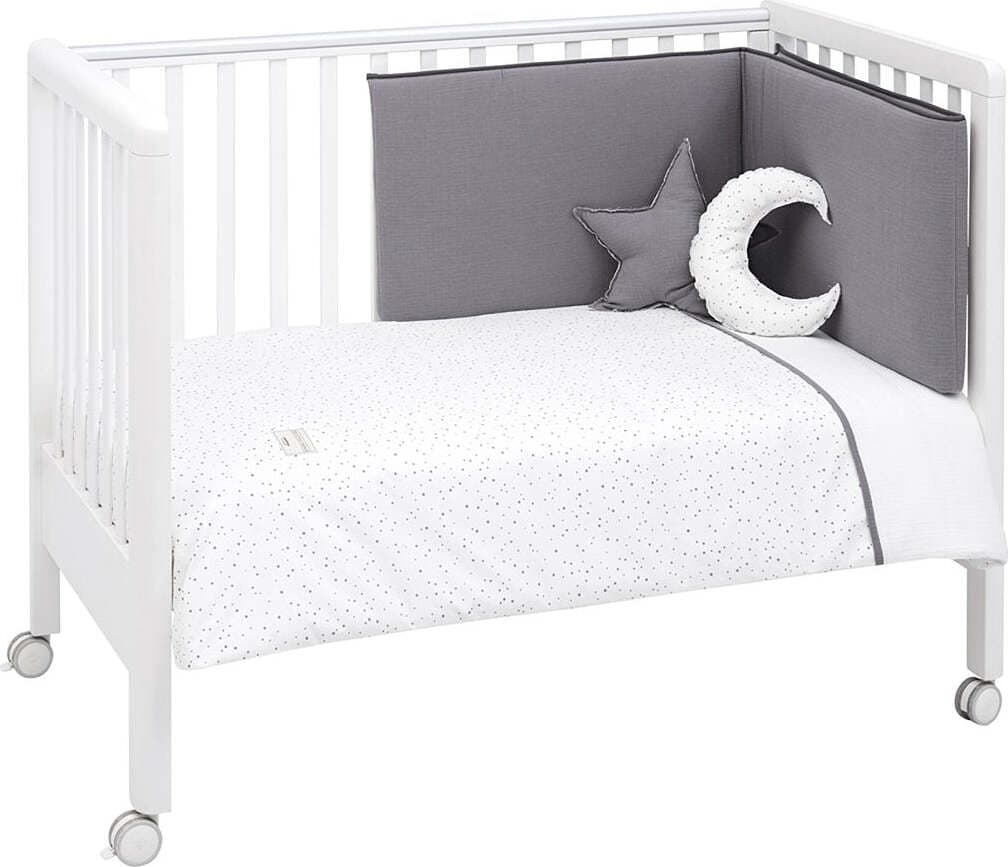 Set 4 Pezzi .Federa Piumone 70 Astra Grigio 110X170X3 Cm Casa e cucina/Tessili per la casa/Biancheria per culle e lettini/Biancheria bimbi/Completi da lettino La Casa Del Bebè - Napoli, Commerciovirtuoso.it