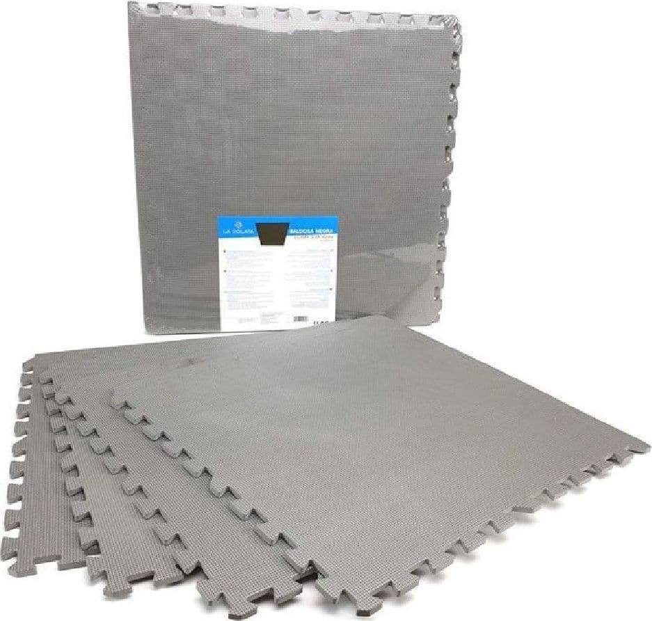 Set 4 Pezzi Piastrella Eva Colore Grigio 60x60 Cm Tappeto Puzzle Multiuso 194702 Casa e cucina/Tessili per la casa/Tappeti e tappetini/Scendiletto Trade Shop italia - Napoli, Commerciovirtuoso.it