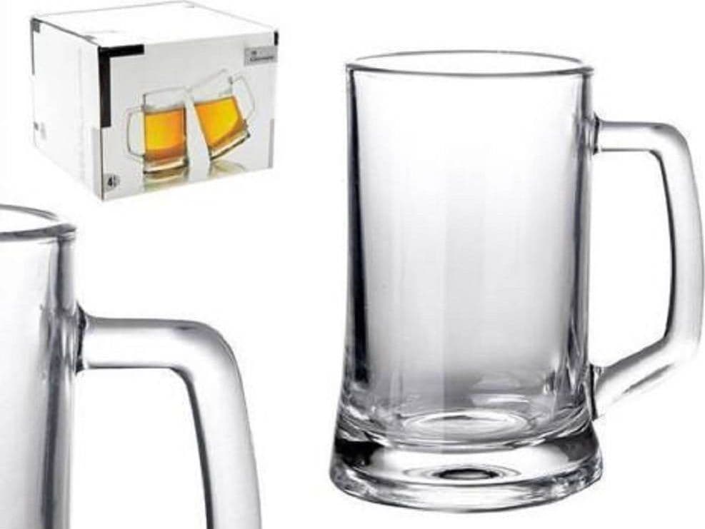 Set 4 Pezzi Servizio Boccali Bicchieri Per Birra In Vetro 43 Cl Casa, arredamento e bricolage > Cucina > Tazze e Bicchieri Trade Shop italia - Napoli, Commerciovirtuoso.it