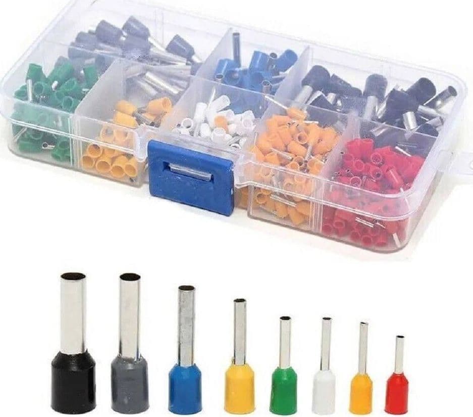 Set 400 Terminali Crimpare Connettori Capicorda Elettrici Puntali Isolati 07427 Fai da te/Materiale elettrico/Capicorda Trade Shop italia - Napoli, Commerciovirtuoso.it