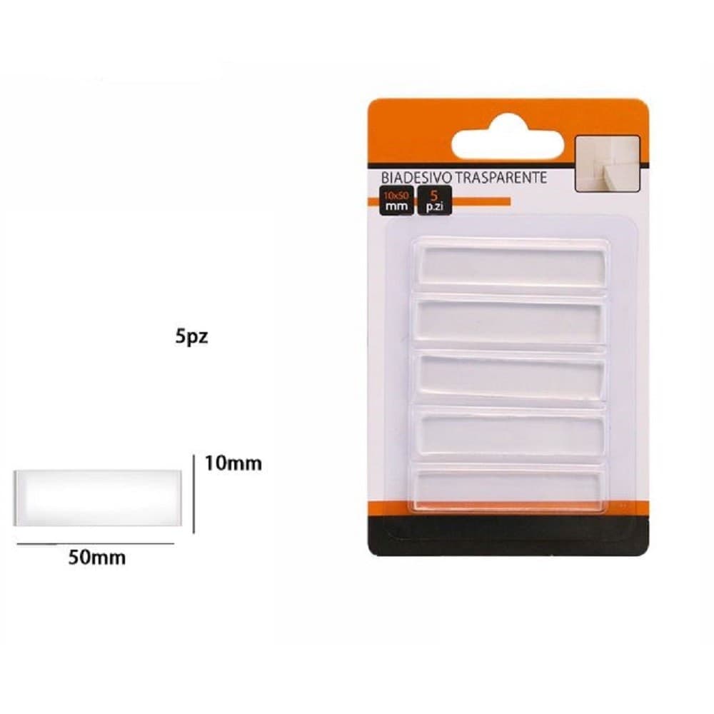 Set 5 Pezzi Strisce Gommini Biadesivo Trasparente Protezione Casa 10x50 Mm 66100 Casa, arredamento e bricolage > Bricolage e fai da te > Minuteria Trade Shop italia - Napoli, Commerciovirtuoso.it