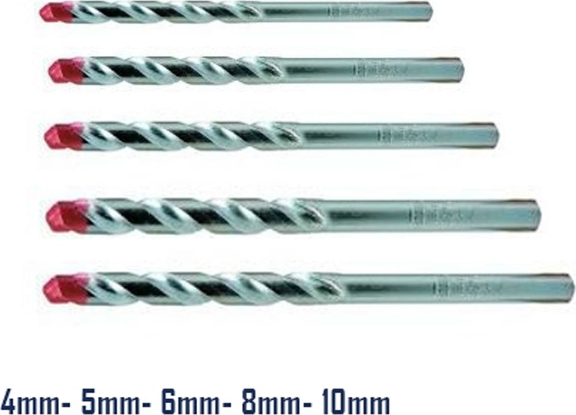 SET 5 PUNTE PUNTA TRAPANO A SPIRALE PER MURO E METALLO ROSSO 4-5-6-8-10 MM FORO Fai da te/Utensili elettrici e a mano/Accessori per utensili elettrici/Set punte per trapani Trade Shop italia - Napoli, Commerciovirtuoso.it