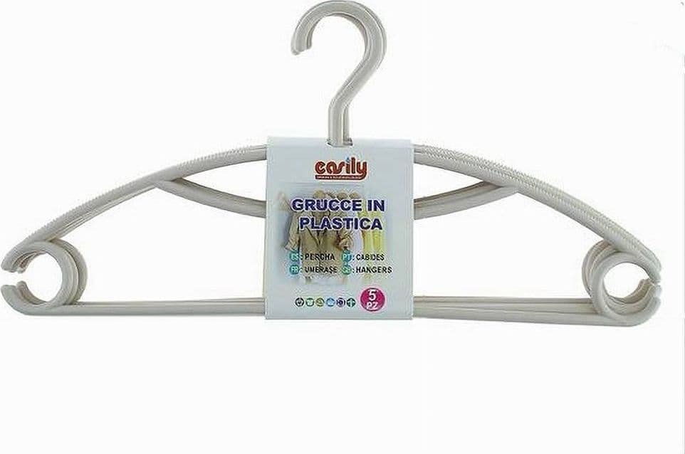 SET 5 PZ GRUCCE STAMPELLE APPENDIABITI IN PLASTICA BEIGE VESTITI PANTALONI 87685 in Appendini per pantaloni Trade Shop italia - Napoli, commercioVirtuoso.it