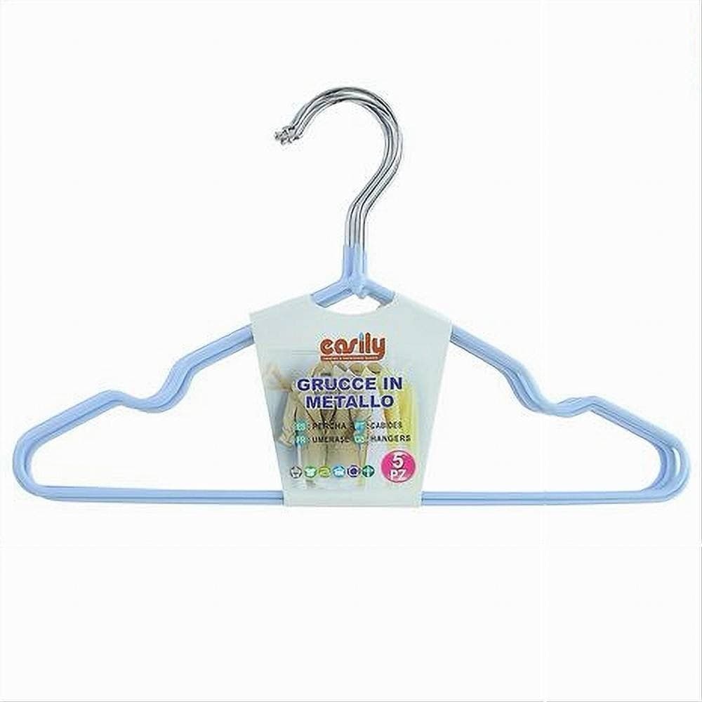 SET 5 PZ GRUCCE STAMPELLE APPENDIABITI METALLO GOMMATE ANTISCIVOLO CELESTE 87672 in Grucce Trade Shop italia - Napoli, commercioVirtuoso.it