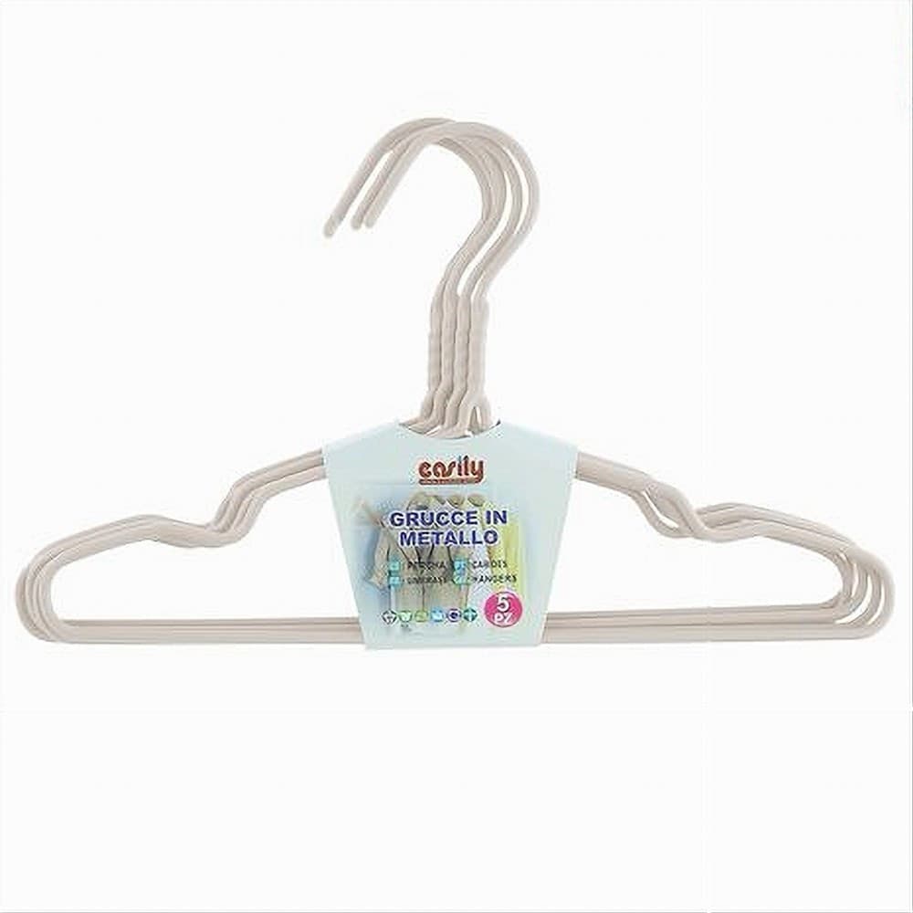 SET 5 PZ GRUCCE STAMPELLE APPENDIABITO IN METALLO BIANCO VESTITI PANTALONI 87693 in Appendini per pantaloni Trade Shop italia - Napoli, commercioVirtuoso.it