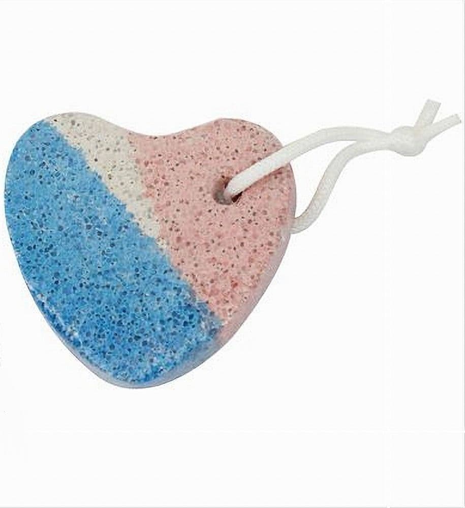 SET 5 PZ PIETRA POMICE COLORATA NATURALE CURA PIEDI CALLI CHIROPODIA CUORE 79291