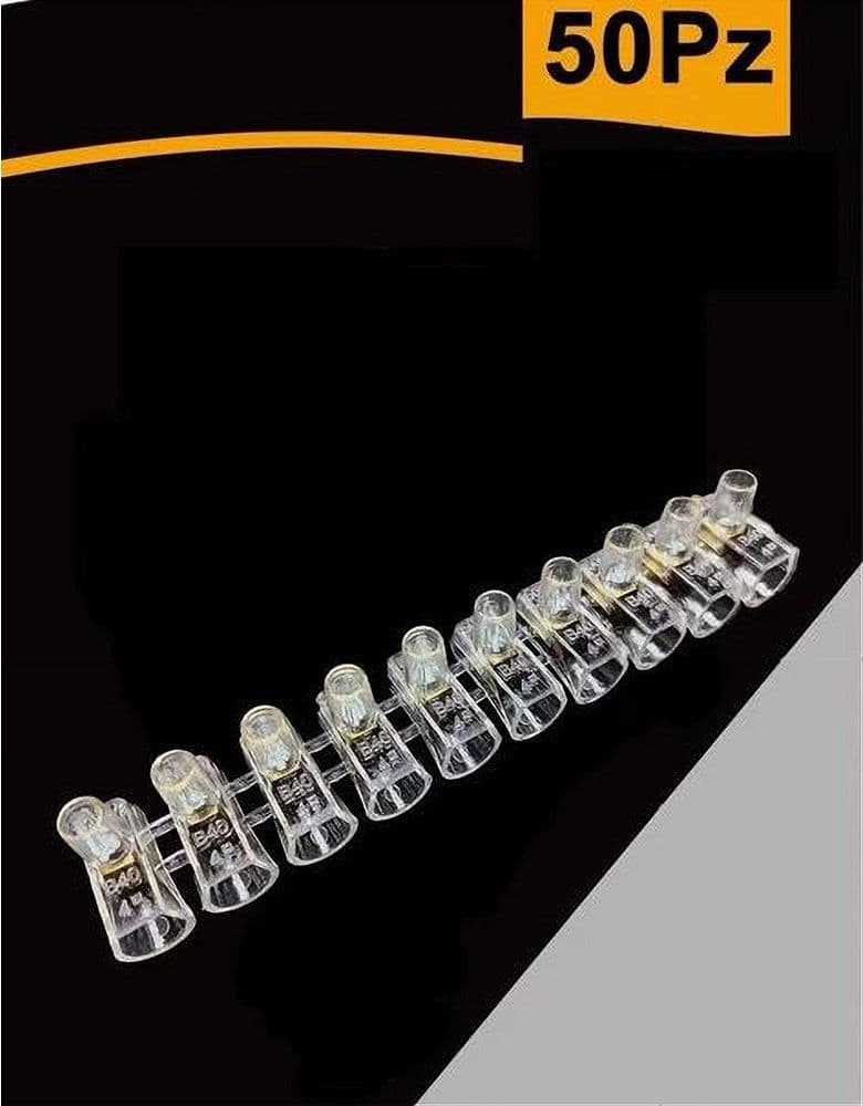 SET 50PZ MORSETTO A CAPPUCCIO UNIPOLARE TRASPARENTE PER CAVI SEZIONE 10MM MS-100 in Capicorda Trade Shop italia - Napoli, commercioVirtuoso.it