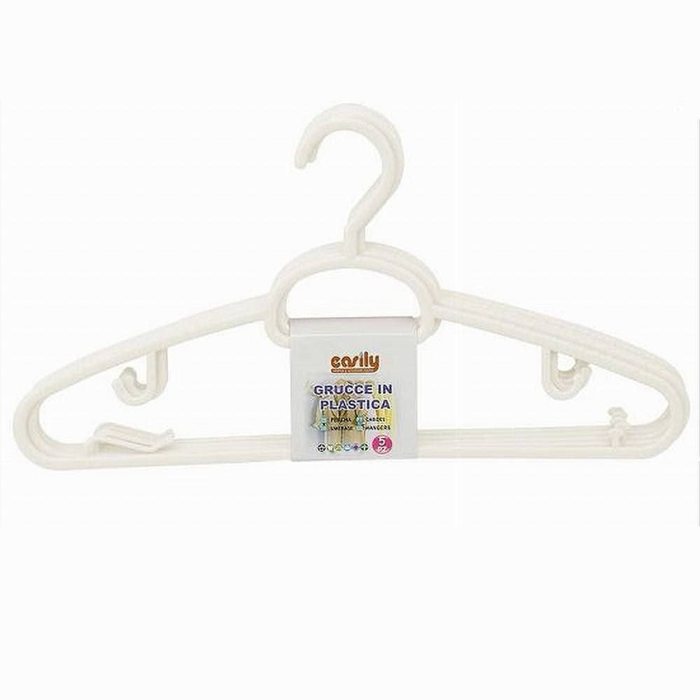 SET 5PZ GRUCCE IN PLASTICA STAMPELLE APPENDIABITO PANTALONI GIACCHE BIANCO 79324 in Appendini per pantaloni Trade Shop italia - Napoli, commercioVirtuoso.it