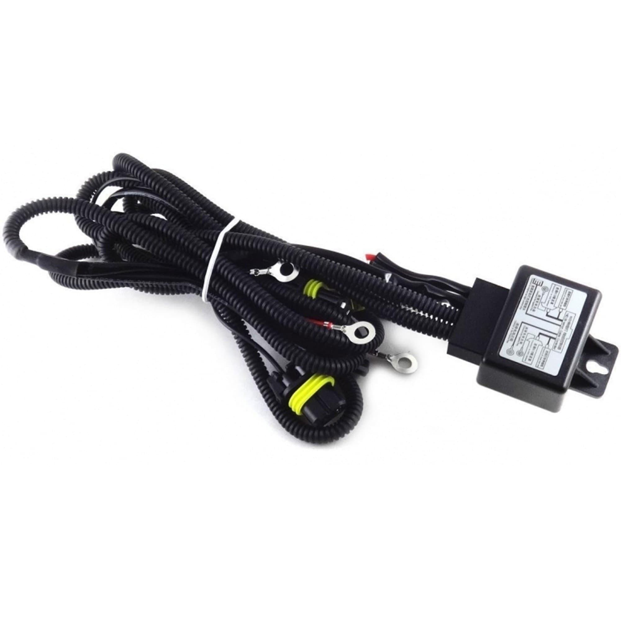 Set-5pz-Rele'-Centralina-Cablaggio-Con-Fusibile-35w/55w-Bi-xeno-12v-Condensatore