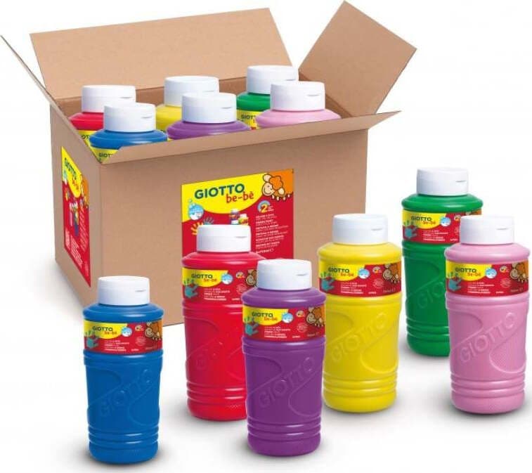 SET-6-FLACONI-GIOTTO-BEBE'-COLORI-DITA-750ML-X-6-Fila