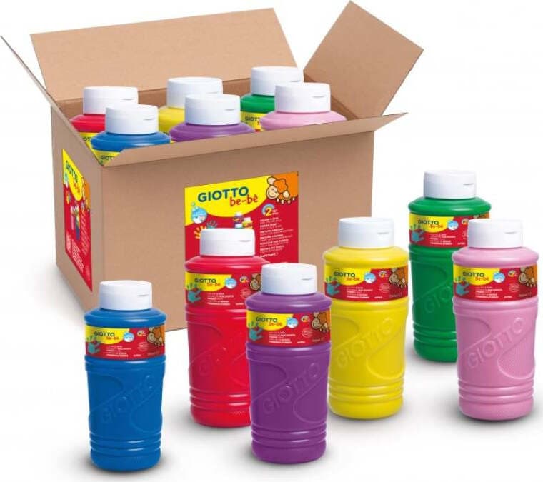 SET-6-FLACONI-GIOTTO-BEBE'-COLORI-DITA-750ML-X-6-Fila