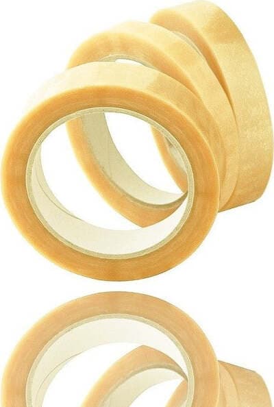 SET 6 PEZZI NASTRO ADESIVO TRASPARENTE ROTOLO 1.8CM X 50 M IMBALLAGGIO SCATOLE