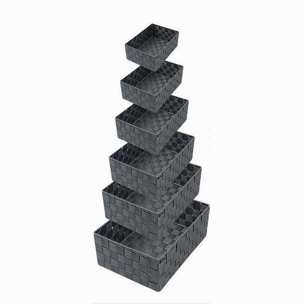 SET 6 PZ SCATOLA IN TESSUTO ORGANIZER SCAFFALI PORTA OGGETTI GRIGIO SCURO 79068 in Sistemi componibili per cabine armadio Trade Shop italia - Napoli, commercioVirtuoso.it