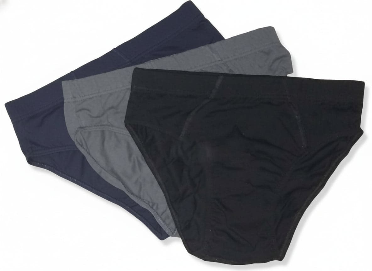 Set 6 Pz. Slip Uomo Mutande in Cotone In Cotone Con Elastico Interno Confezione Da 6 Paia ( 2 Nere 2 Grigie 2 Blu) in Slip ADAMO INTIMO e CASA - Bagheria, commercioVirtuoso.it