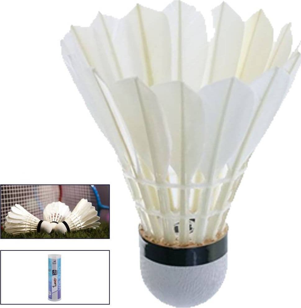 SET 6 PZ VOLANO LENTO PROFESSIONALE VOLANI PALLINE PER BADMINTON COLORE BIANCO in Volani Trade Shop italia - Napoli, commercioVirtuoso.it