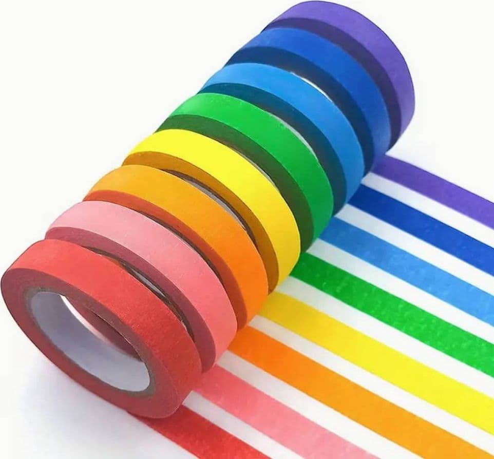 SET 6 ROTOLI NASTRO CARTA GOMMATA COLORATA 25MMX15MT ADESIVO PROTEZIONI PITTURA in Nastro per mascheratura Trade Shop italia - Napoli, commercioVirtuoso.it