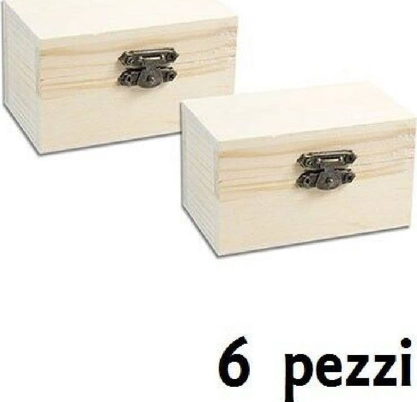 Set 6 Scatoline In Legno Decoupage Portagioie Scatola Cofanetto 8,8x5x5,5cm Casa, arredamento e bricolage > Arredamento > Portaoggetti Trade Shop italia - Napoli, Commerciovirtuoso.it