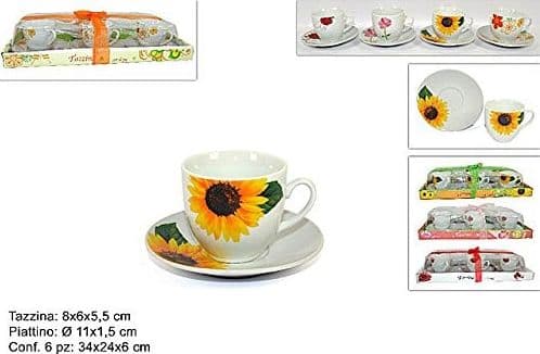 TAZZINE CAFFE' CON PIATTINI SET 6pz GI003420 Casa e cucina/Stoviglie/Piatti ciotole e vassoi/Tazze e piattini/Tazze e tazzine da caffè Trade Shop italia - Napoli, Commerciovirtuoso.it