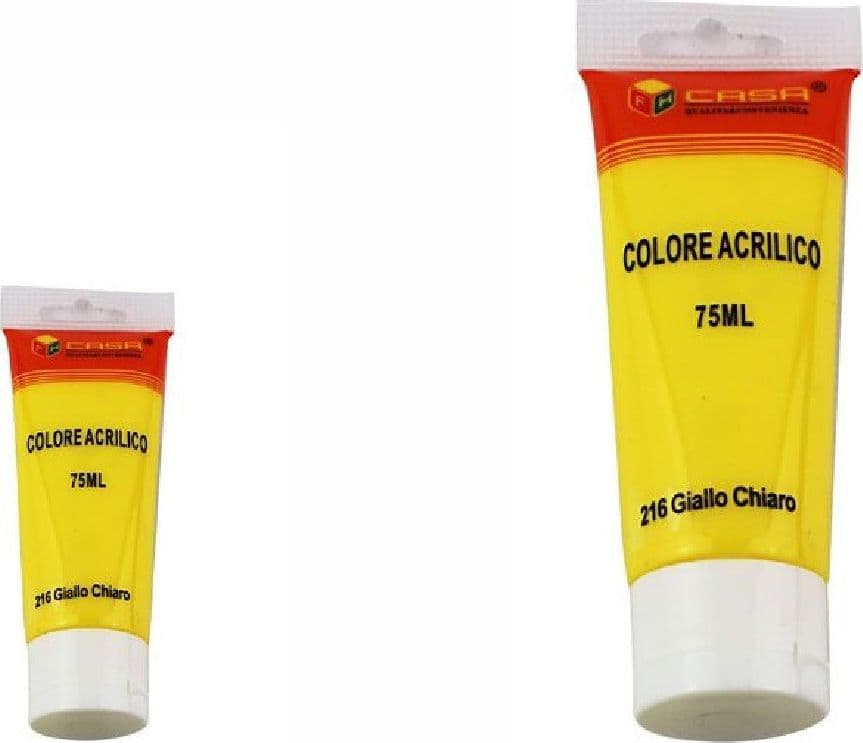Set 6pz Pittura Acrilica Vernice Confezione Colore Giallo Chiaro Tubo 75ml 07505 Casa e cucina/Hobby creativi/Pittura/Colori Trade Shop italia - Napoli, Commerciovirtuoso.it