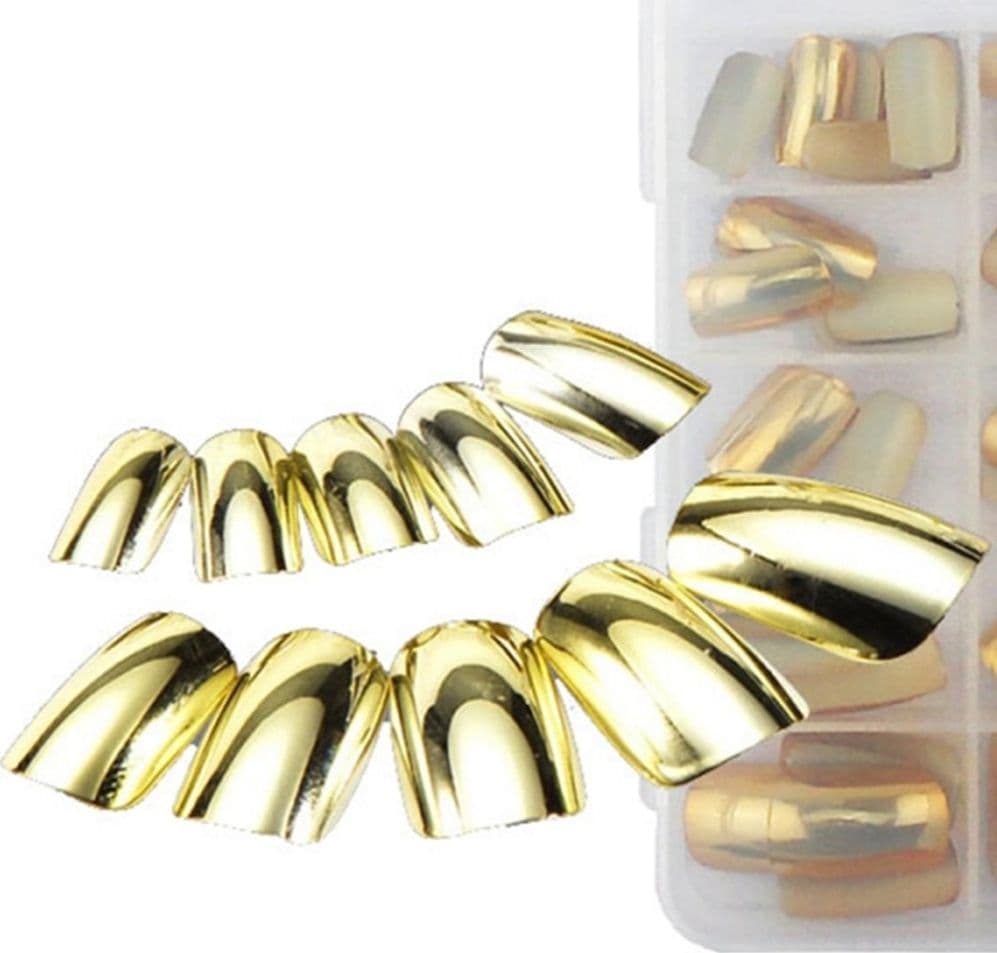 SET 70 TIPS TIP PER MANI ORO MEZZE FRENCH RICOSTRUZIONE UNGHIE FINTE NAIL ART Bellezza/Manicure e pedicure/Decorazioni per unghie/Attrezzatura per Nail Art/Kit di decorazione Trade Shop italia - Napoli, Commerciovirtuoso.it