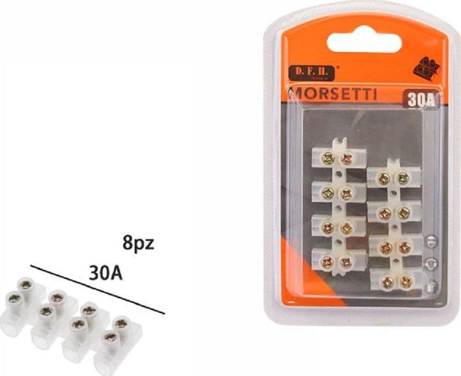 Set 8 Pezzi Morsetti Mammut Staccabili 30a Connettori Isolante Terminale 07121 Casa, arredamento e bricolage > Materiale Elettrico Trade Shop italia - Napoli, Commerciovirtuoso.it