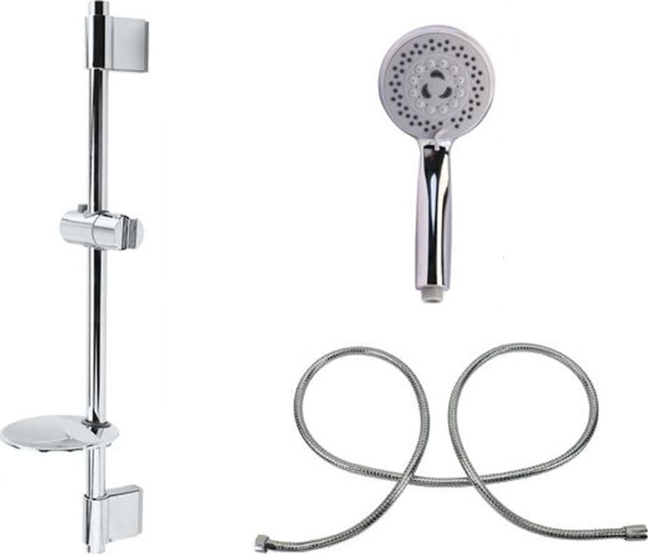 Set Asta Doccia Saliscendi Cromata Con Tubo Porta Sapone Soffione Doccetta 79360 Casa, arredamento e bricolage > Accessori Bagno > Accessori Doccia Trade Shop italia - Napoli, Commerciovirtuoso.it