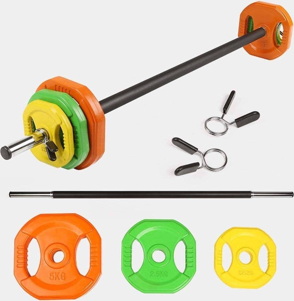 Set Bilanciere Con Dischi Colorati Pesi Da 20kg Per Allenamento Home Gym Fitness Sport e Tempo Libero > Attrezzi e Abbigliamento Sportivo > Pesi Palestra Trade Shop italia - Napoli, Commerciovirtuoso.it
