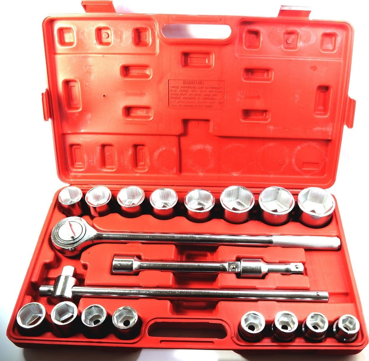 Set Chiavi A Bussola 3/4 21 Pz. 19-50mm Per Camion E Trattori Chrome Vanadium