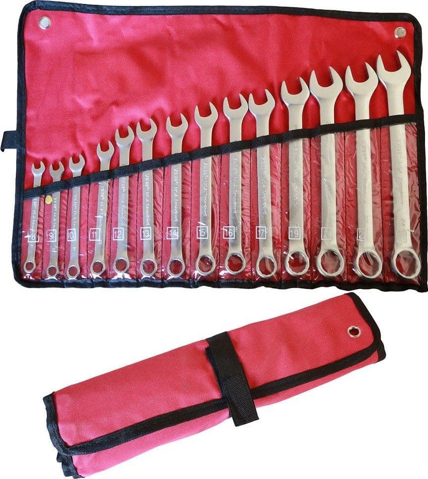 Set Chiavi Combinate 14 Pz. 8-24 Mm Fissa E Stella Acciaio Cr-v Con Astuccio Fai da te/Utensili elettrici e a mano/Utensili a mano/Chiavi e chiavi inglesi/Chiavi combinate Trade Shop italia - Napoli, Commerciovirtuoso.it