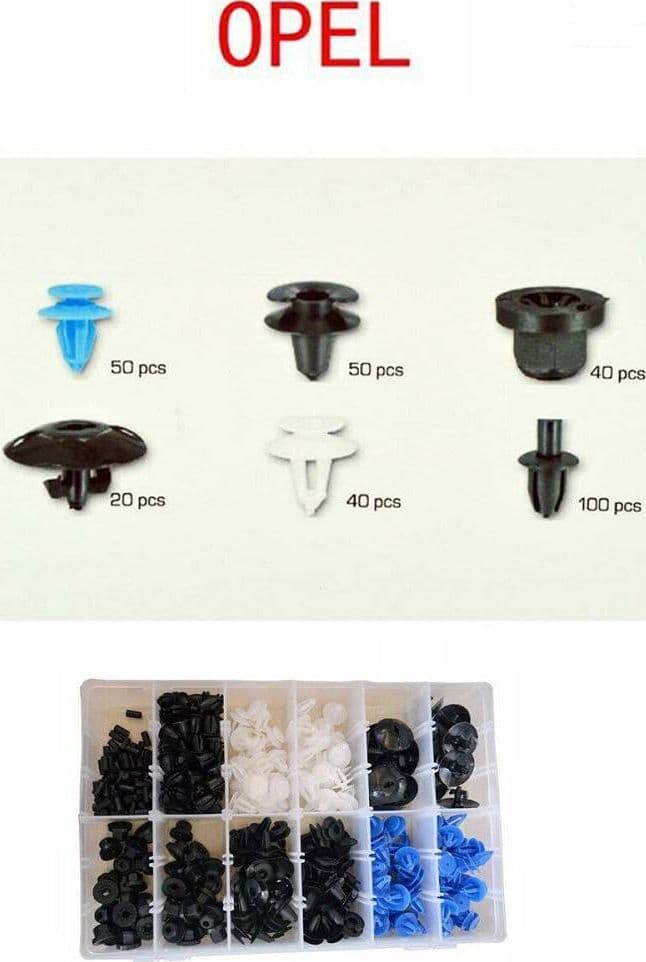 Set Clip Di Fissaggio Per Auto Opel Confezione 300 Pezzi Ricambi Plastica Auto e Moto/Parti per auto/Strumentazione/Dadi e bulloni Trade Shop italia - Napoli, Commerciovirtuoso.it