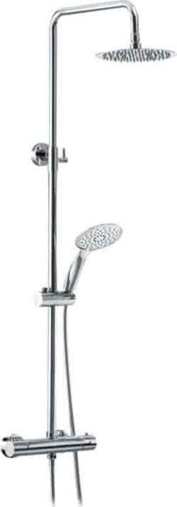 Set Colonna Doccia Ottone Cromato Termostatica Regolabile Completa + Soffione 20cm + Tubo Flessibile + Telefono Doccia Fai da te/Attrezzature per cucine e bagni/Attrezzature per bagni/Rubinetti per docce e vasche da bagno e parti/Rubinetti per doccia Shopbagno.it - Roma, Commerciovirtuoso.it