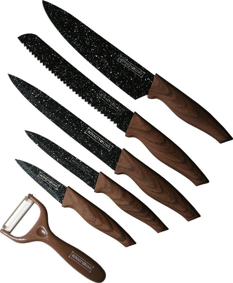 Set Coltelli 5pz. Royalty Line Cucina Professionali Chef Ristorante Rl-wd5m Casa e cucina/Utensili da cucina/Coltelli da cucina/Set di coltelli da cucina Trade Shop italia - Napoli, Commerciovirtuoso.it
