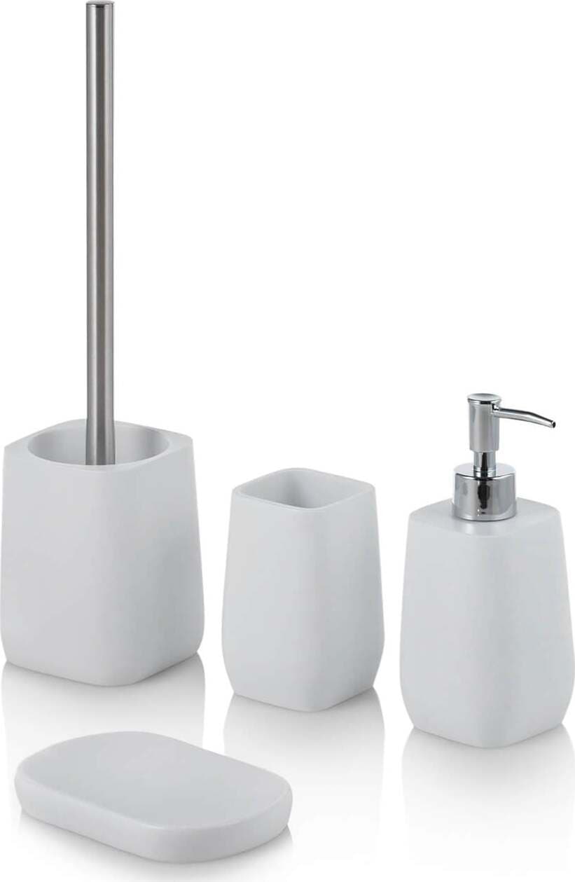 Set Completo Accessori Bagno Colore Bianco Casa e cucina/Bagno/Accessori per il bagno/Set di accessori per il bagno Shopbagno.it - Roma, Commerciovirtuoso.it