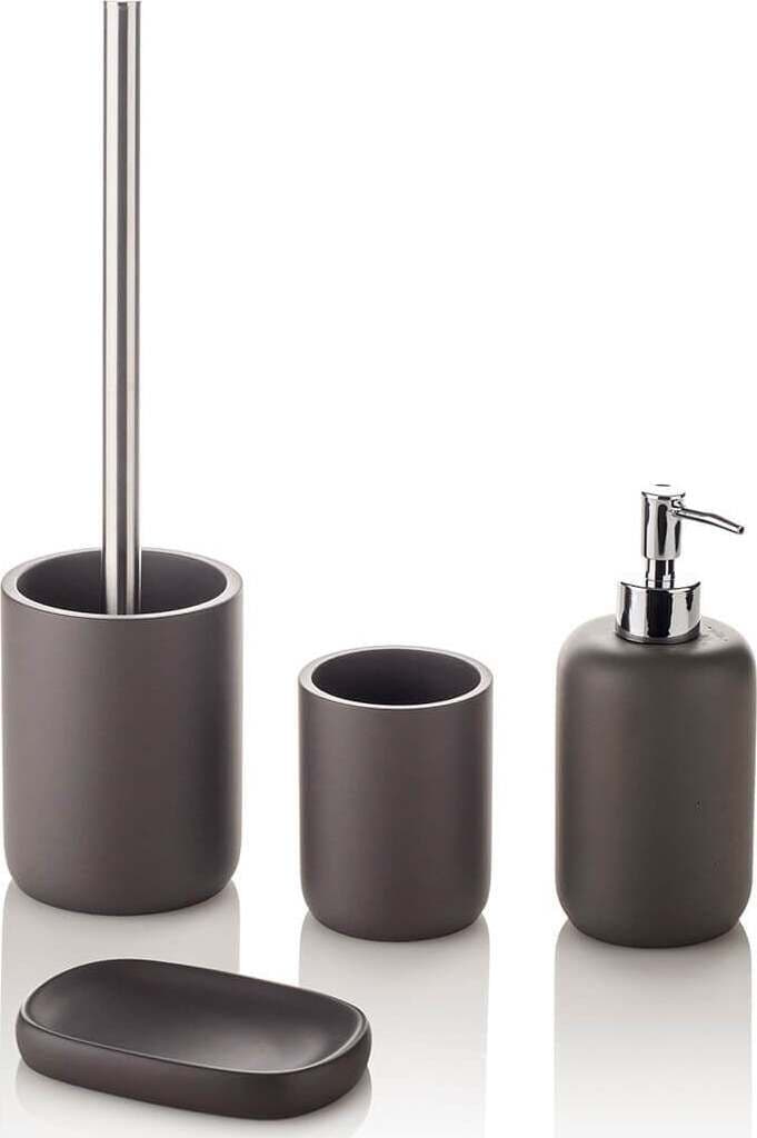 Set Completo Accessori Bagno Colore Grigio Casa e cucina/Bagno/Accessori per il bagno/Set di accessori per il bagno Shopbagno.it - Roma, Commerciovirtuoso.it