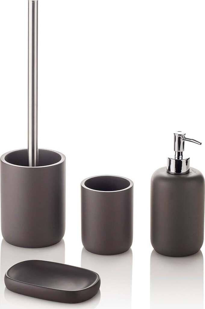 Set Completo Accessori Bagno Colore Grigio Casa e cucina/Bagno/Accessori per il bagno/Set di accessori per il bagno Shopbagno.it - Roma, Commerciovirtuoso.it