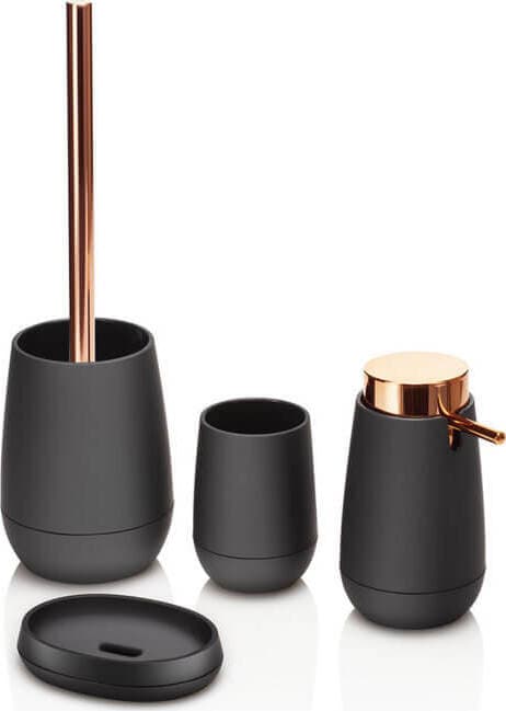 Set Completo Accessori Bagno Nero e Rame Casa e cucina/Bagno/Accessori per il bagno/Set di accessori per il bagno Shopbagno.it - Roma, Commerciovirtuoso.it