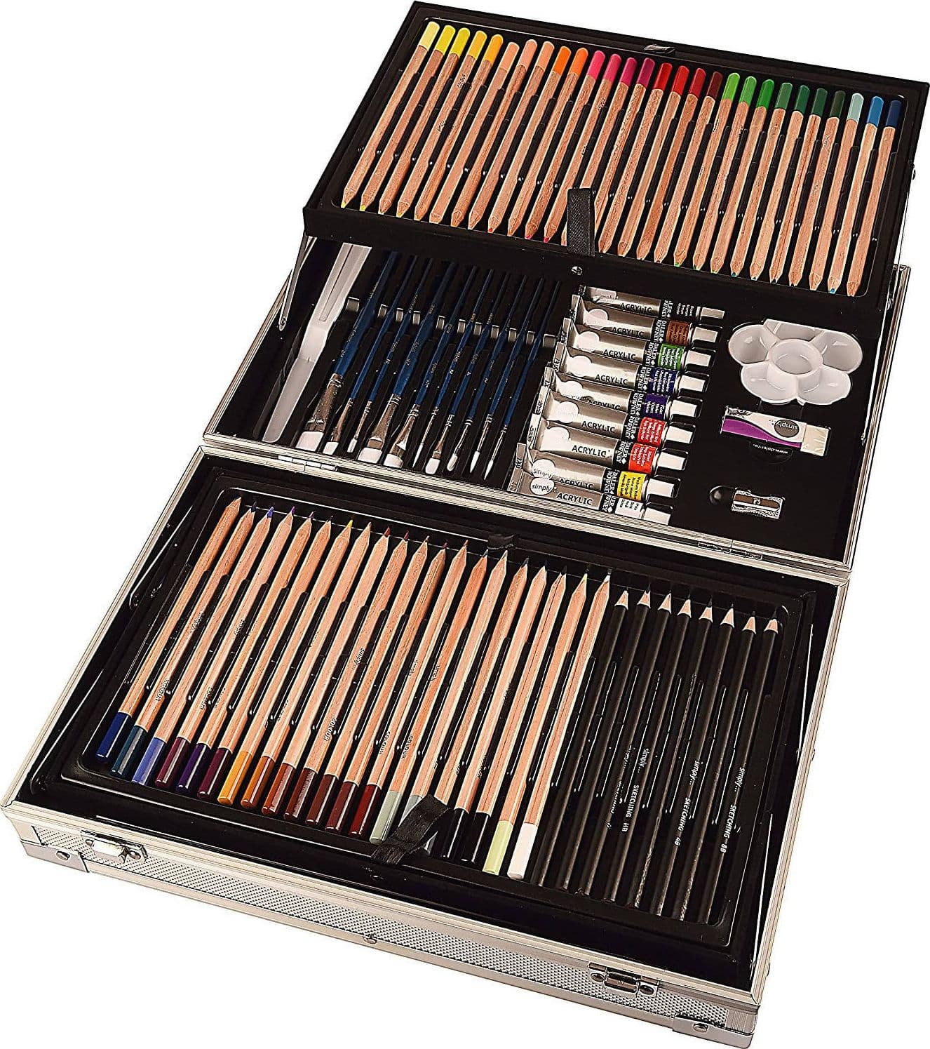 Set Completo per Colorare e Dipingere 122 Pezzi Matite Colorate Pastelli Valigetta Complete Artist Kit DALER set completo colori da artista Ferrario in Kit di pittura Cartoleria Soluzione - Milazzo, commercioVirtuoso.it