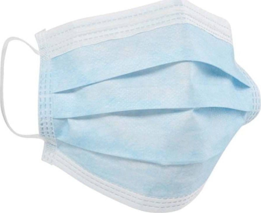 SET DA 50 MASCHERINE PROTETTIVE VISO CHIRURGICHE MONOUSO MASCHERINA FACCIALE